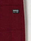 Mac & Ellie Knee Panel Trackpant, Burgundy product photo View 03 S