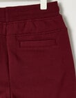 Mac & Ellie Knee Panel Trackpant, Burgundy product photo View 04 S