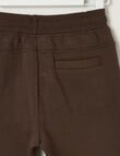 Mac & Ellie Knee Panel Trackpant, Chocolate product photo View 02 S