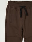 Mac & Ellie Knee Panel Trackpant, Chocolate product photo View 03 S