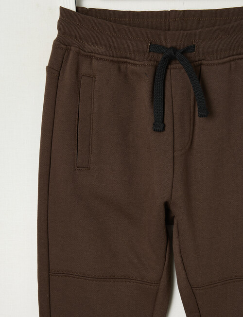 Mac & Ellie Knee Panel Trackpant, Chocolate product photo View 03 L