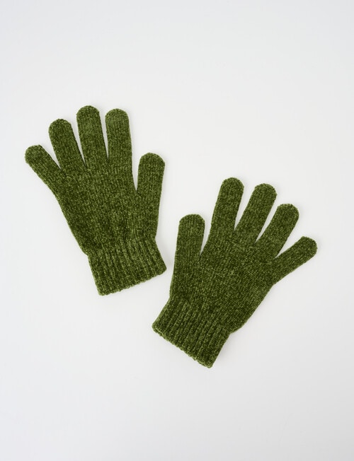Boston + Bailey Chenille Gloves, Sea Kelp product photo
