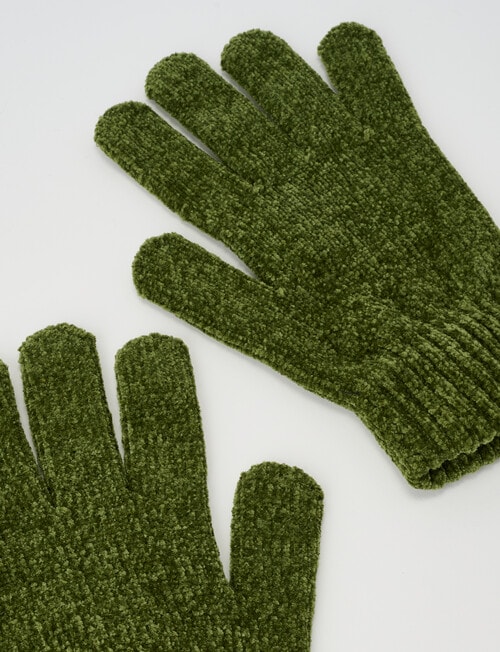 Boston + Bailey Chenille Gloves, Sea Kelp product photo View 02 L