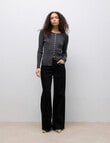 Vero Moda Ukino Knit Cardigan, Dark Grey Melange product photo