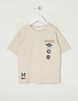 Mac & Ellie Badge Short Sleeve Tee, Stone product photo