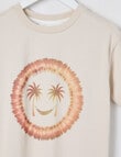 Mac & Ellie Tie Dye Sun Short Sleeve Tee, Stone product photo View 02 S