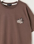 No Issue Tokyo Short Sleeve Tee, Mocha product photo View 02 S