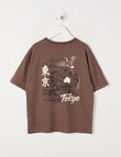 No Issue Tokyo Short Sleeve Tee, Mocha product photo View 03 S