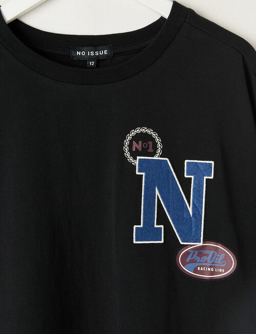 No Issue Globe Moto Short Sleeve Tee, Black product photo View 02 L