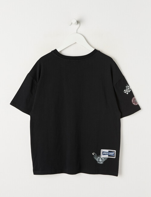 No Issue Globe Moto Short Sleeve Tee, Black product photo View 04 L