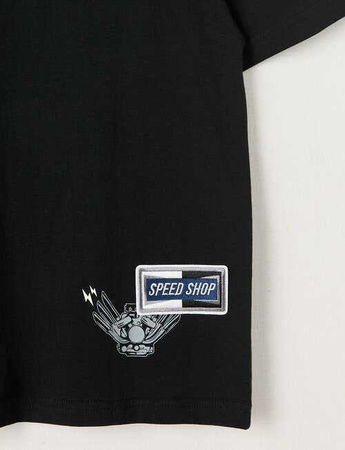 No Issue Globe Moto Short Sleeve Tee, Black product photo View 05 L