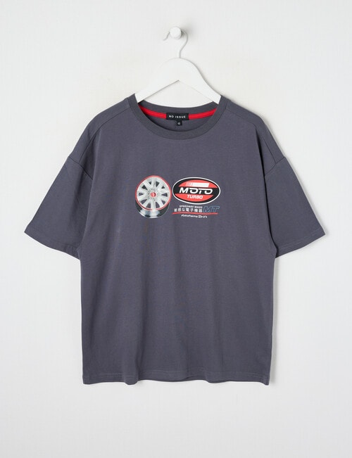 No Issue Mag Moto Short Sleeve Tee, Smoke product photo