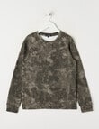 No Issue Camo Waffle Long Sleeve Tee, Cocoa product photo