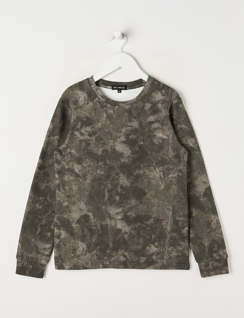 No Issue Camo Waffle Long Sleeve Tee, Cocoa product photo