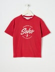 Mac & Ellie Soho Short Sleeve Tee, Red product photo