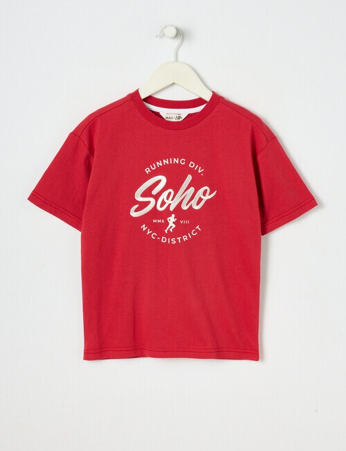 Mac & Ellie Soho Short Sleeve Tee, Red product photo