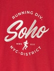 Mac & Ellie Soho Short Sleeve Tee, Red product photo View 02 S