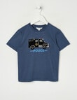 Mac & Ellie Flip Sequins Police Short Sleeve Tee, Ink product photo