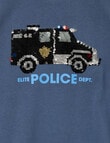 Mac & Ellie Flip Sequins Police Short Sleeve Tee, Ink product photo View 02 S