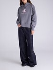 Champion Legacy Varsity Graphic Hoodie, Iron Ore Grey product photo View 04 S