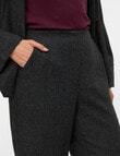 Vero Moda Thalia Long Pant, Dark Grey Melange product photo View 03 S