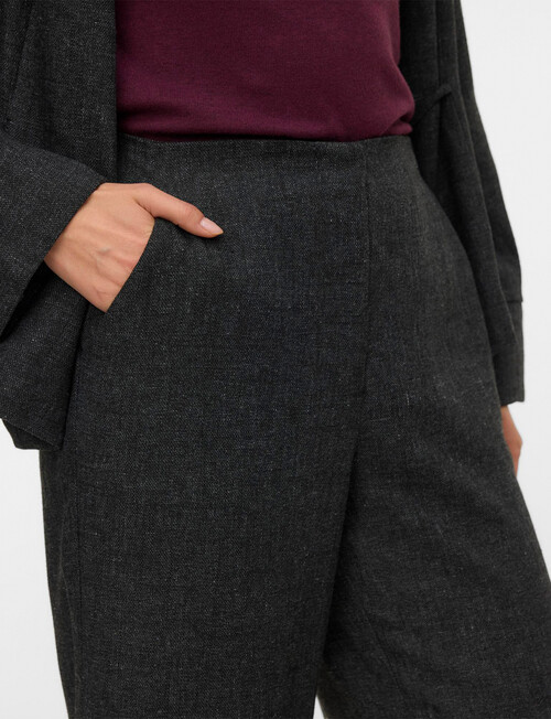 Vero Moda Thalia Long Pant, Dark Grey Melange product photo View 03 L