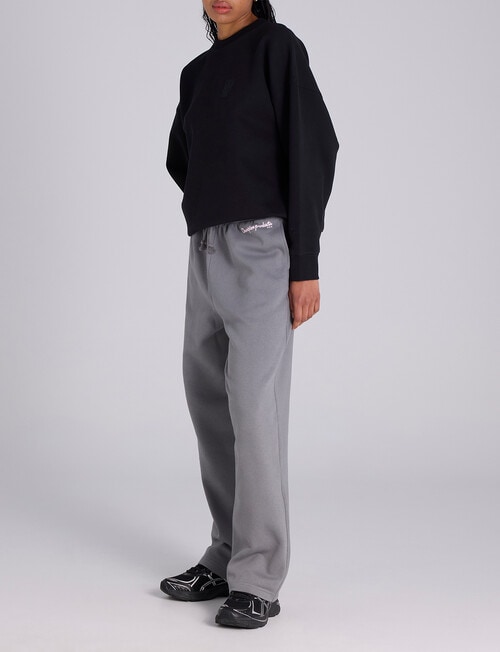 Champion Legacy Varsity Graphic Straight Leg Pant, Iron Ore Grey product photo View 04 L