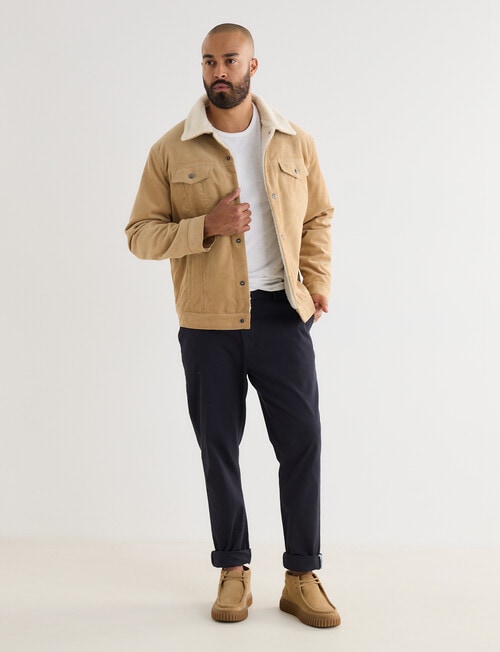 Gasoline Sherpa Cord Jacket, Sand product photo View 03 L