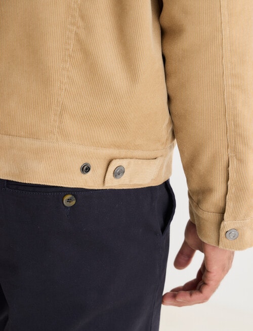 Gasoline Sherpa Cord Jacket, Sand product photo View 07 L