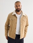 Gasoline Sherpa Cord Jacket, Sand product photo View 09 S