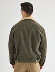 Gasoline Sherpa Cord Jacket, Khaki product photo View 02 S