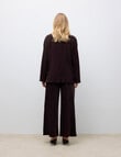 Vero Moda Long Sleeve Oversized Shirt, Chocolate Plum product photo View 02 S