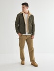 Gasoline Sherpa Cord Jacket, Khaki product photo View 03 S