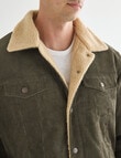 Gasoline Sherpa Cord Jacket, Khaki product photo View 04 S
