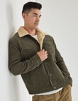 Gasoline Sherpa Cord Jacket, Khaki product photo View 06 S