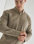 Gasoline Hatch Cotton Long Sleeve Shirt, Dark Oat product photo View 04 S