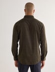 Gasoline Cord Long Sleeve Shirt, Green product photo View 02 S
