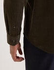 Gasoline Cord Long Sleeve Shirt, Green product photo View 05 S