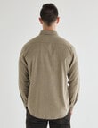 Gasoline Hatch Cotton Long Sleeve Shirt, Dark Oat product photo View 02 S