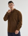 Gasoline Cord Long Sleeve Shirt, Coffee product photo