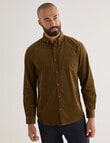 Gasoline Cord Long Sleeve Shirt, Coffee product photo