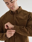Gasoline Cord Long Sleeve Shirt, Coffee product photo View 04 S