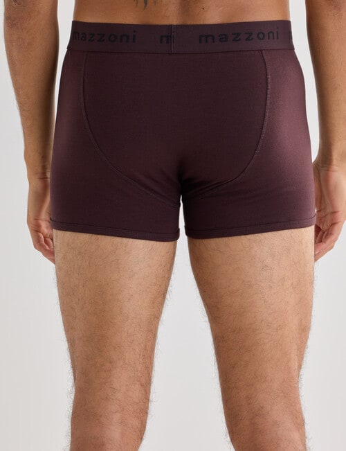Mazzoni Cotton Rich Trunk, Plum product photo View 02 L