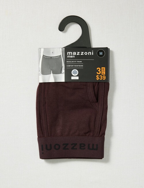 Mazzoni Cotton Rich Trunk, Plum product photo View 03 L