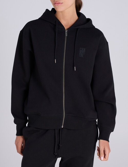 Champion Rochester Base Zip Hoodie, Black product photo