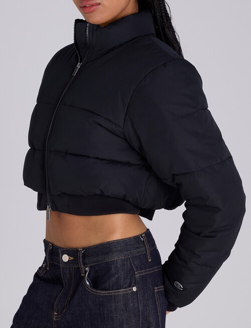 Champion Rochester Base One Puffer Jacket, Black product photo View 02 L