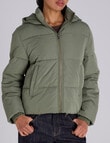 Champion Rochester Puffer Jacket, Fossil Leaf Green product photo