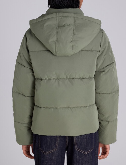 Champion Rochester Puffer Jacket, Fossil Leaf Green product photo View 03 L