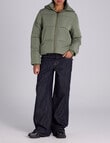 Champion Rochester Puffer Jacket, Fossil Leaf Green product photo View 04 S