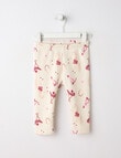 Teeny Weeny Boot Scooting Play Fleece Legging, Cream product photo